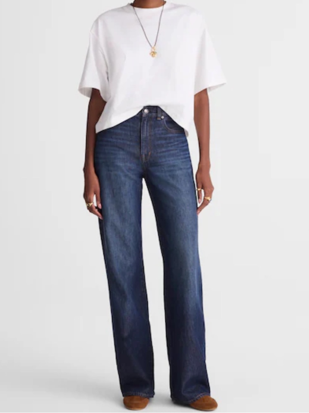NWT Madewell The Petite Ultimate Wide-Leg Jean in Airy Denim Size 27